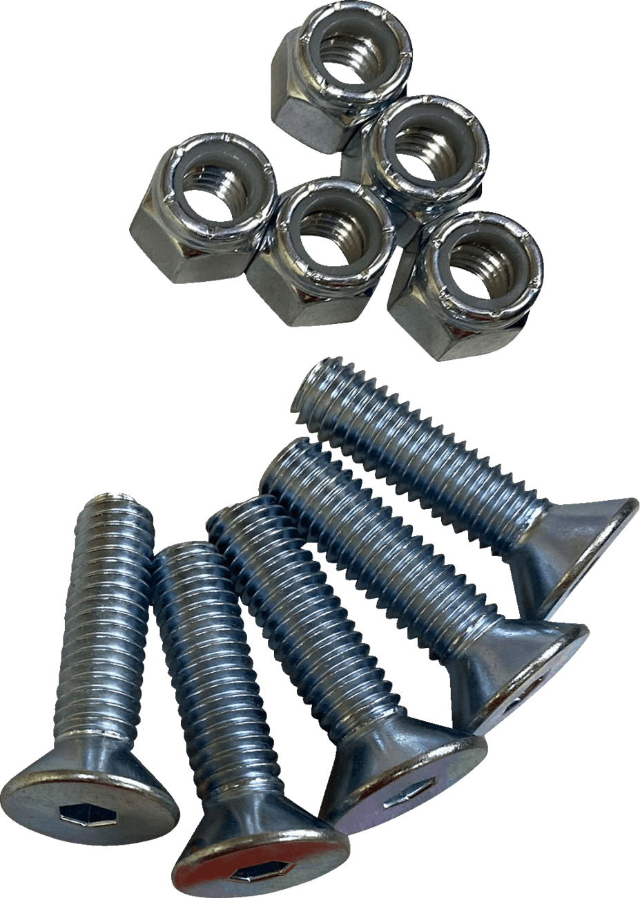 DRAG SPECIALTIES 2401-1598 Hardware Kit - Brake Rotor - Socket-Head - with Nut - 3/8"-16