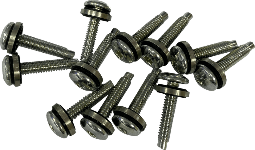 DRAG SPECIALTIES 2401-1600 Mounting Kit - Fuel Pump Top Plate - Torx - Button-Head with Seal Washer - 3/4" - 12 Pack
