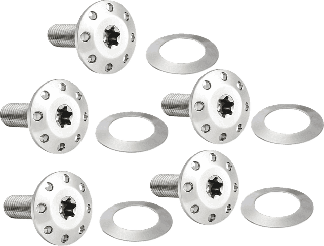 ARLEN NESS 2401-1697 Bolt Kit - Holeshot/Front/Floating/Brake Rotor - Spoke Mount - Polished - 5 Pack