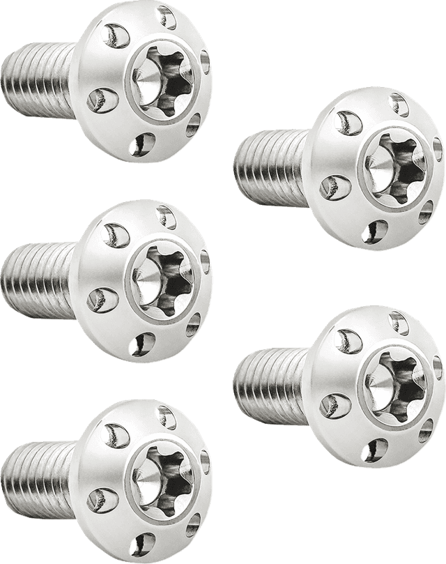 ARLEN NESS 2401-1701 Bolt Kit - Holeshot/Brake Rotor/Rear - Hub Mount - Polished - 3/8-16 x 1" - 5 Pack