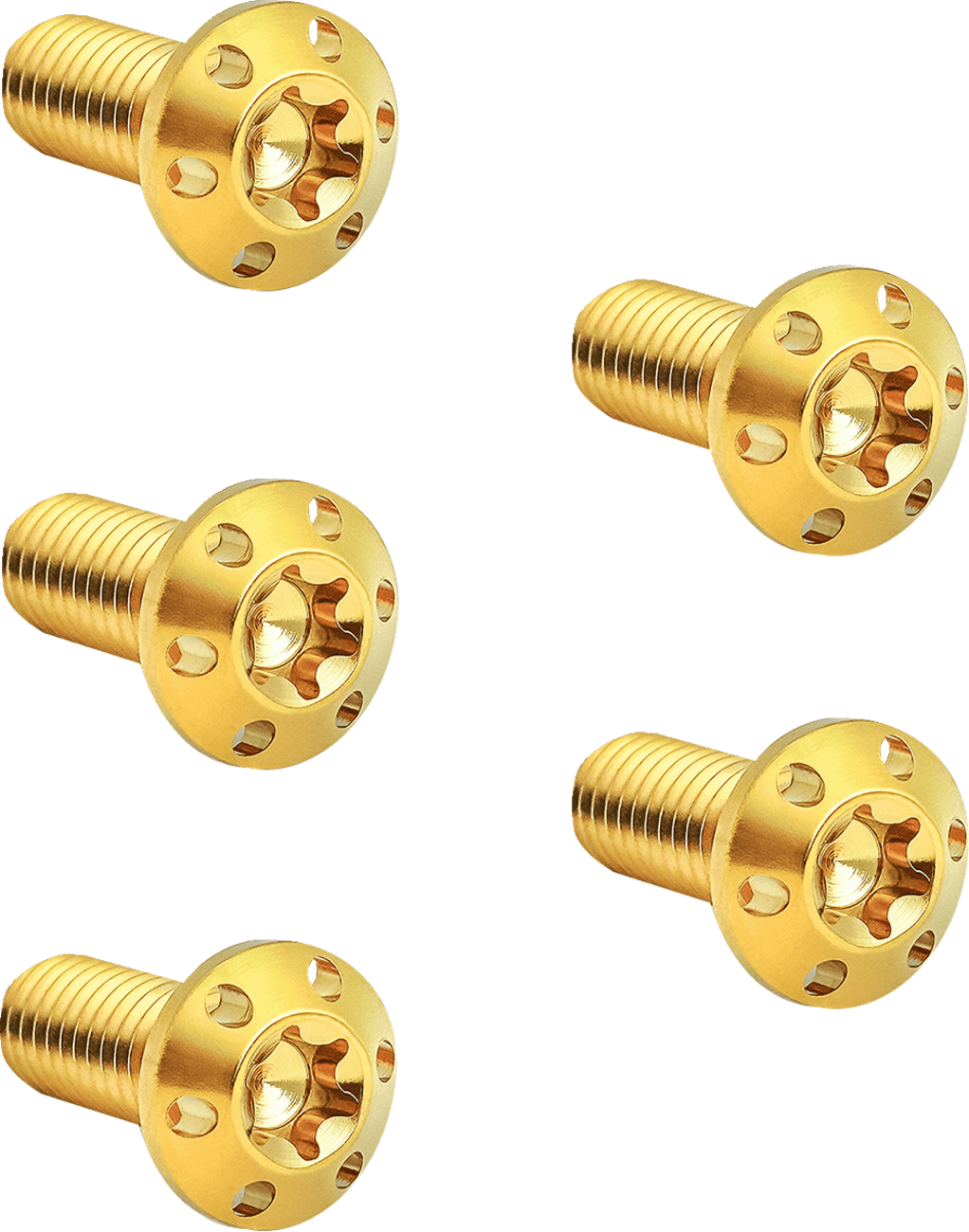 ARLEN NESS 2401-1706 Bolt Kit - Holeshot/Brake Rotor/Front - Hub Mount - Gold - 5/16-18 x 7/8" - 5 Pack