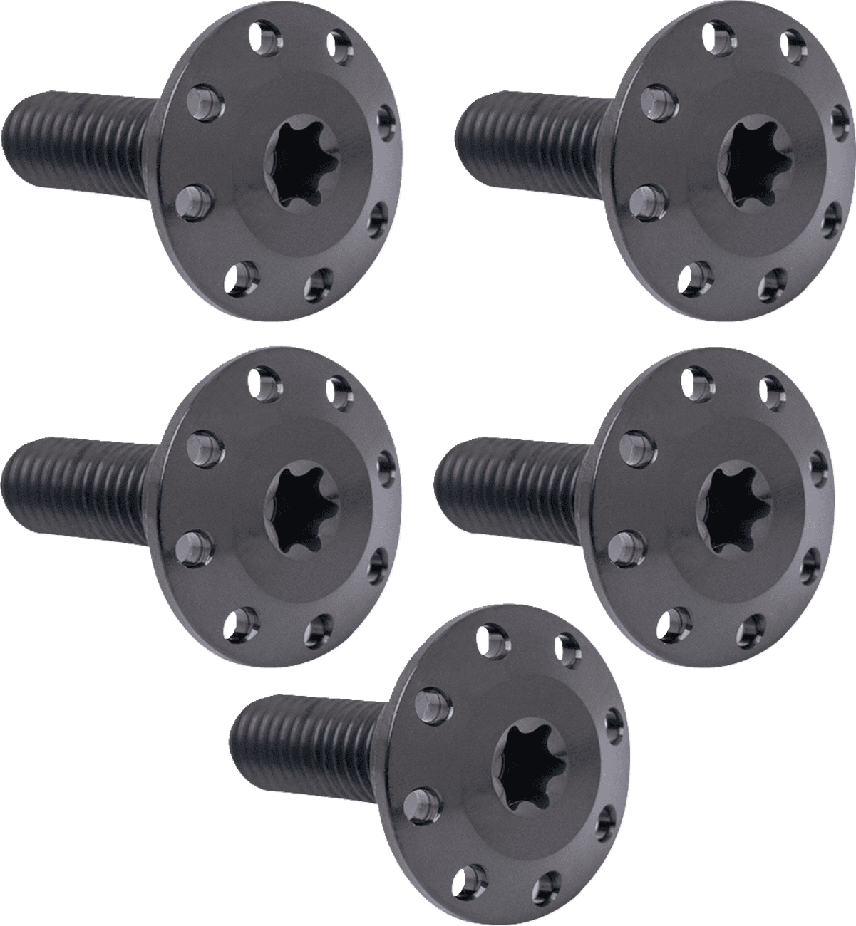 ARLEN NESS 2401-1707 Bolt Kit - Holeshot/Front/Floating/Brake Rotor - Spoke Mount - Black - 5 Pack
