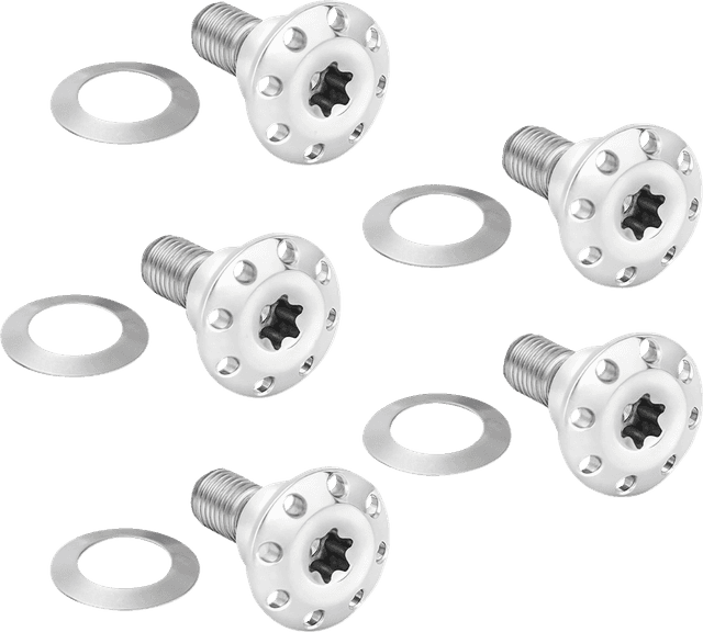 ARLEN NESS 2401-1714 Bolt Kit - Holeshot/Front/Floating/Brake Rotor - Spoke Mount - Polished - 5 Pack