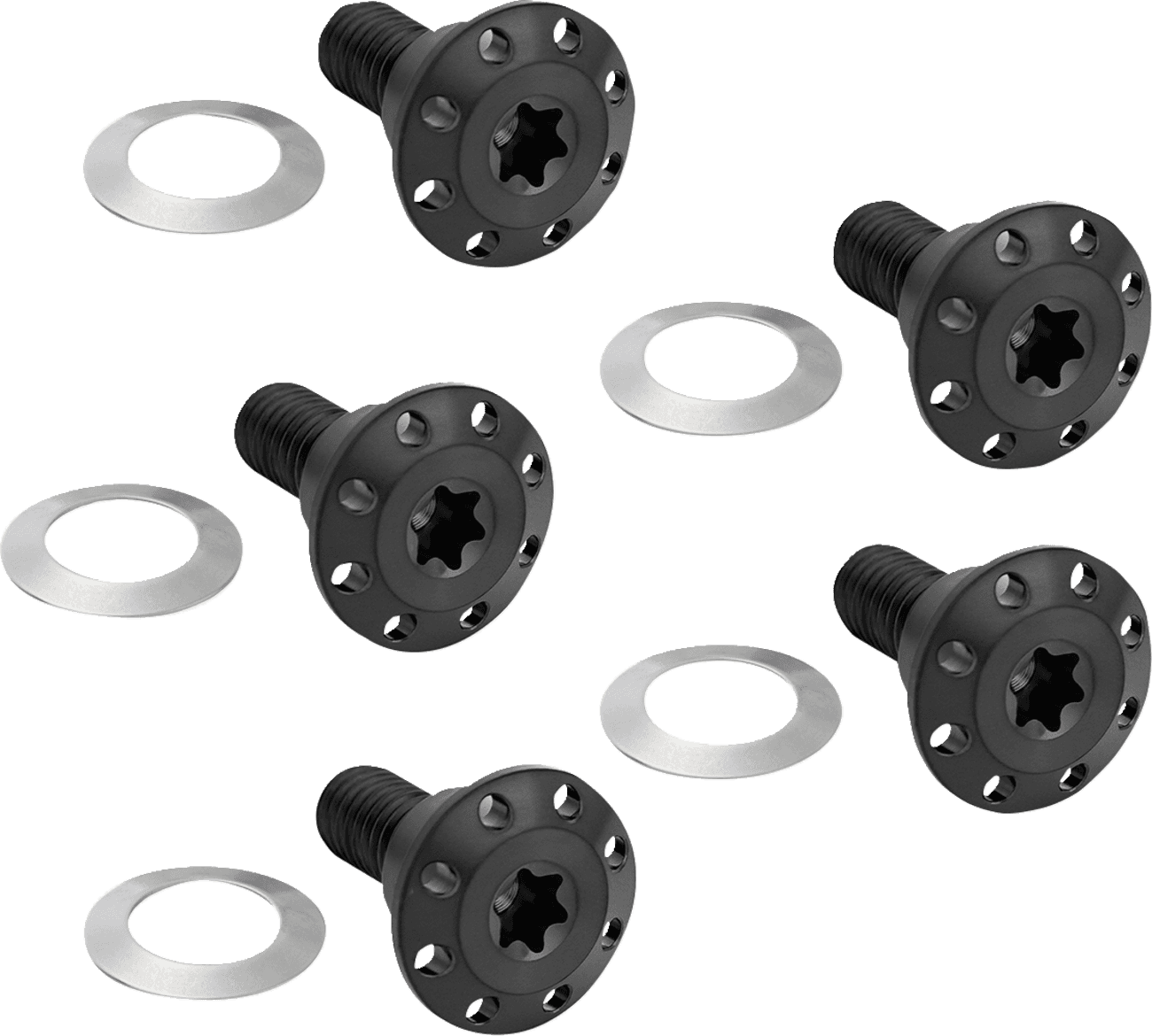 ARLEN NESS 2401-1715 Bolt Kit - Holeshot/Front/Floating/Brake Rotor - Spoke Mount - Black - 5 Pack