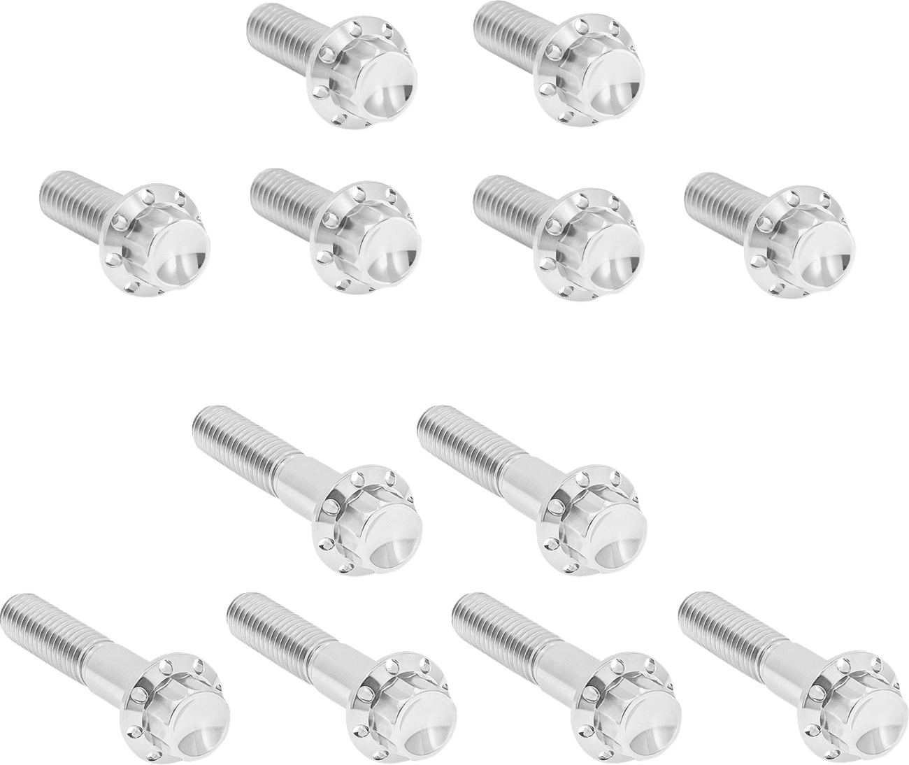 ARLEN NESS 2401-1770 Bolt Kit - Rocker Box - 12-Point - Titanium - Polished