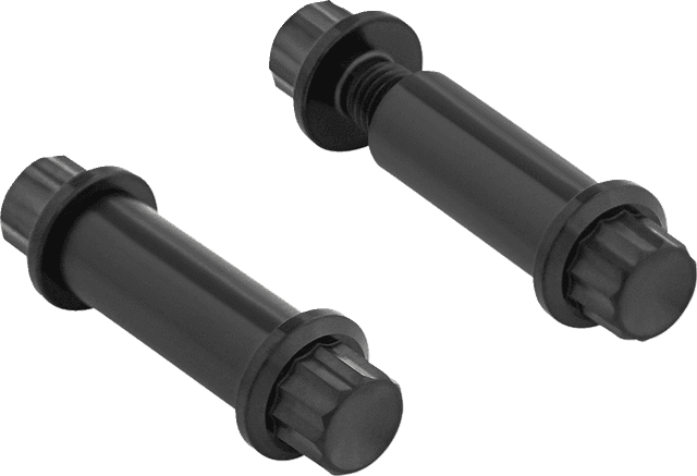 ARLEN NESS 2401-1776 Bolt Kit - Footpeg - 12-Point - Titanium - Black