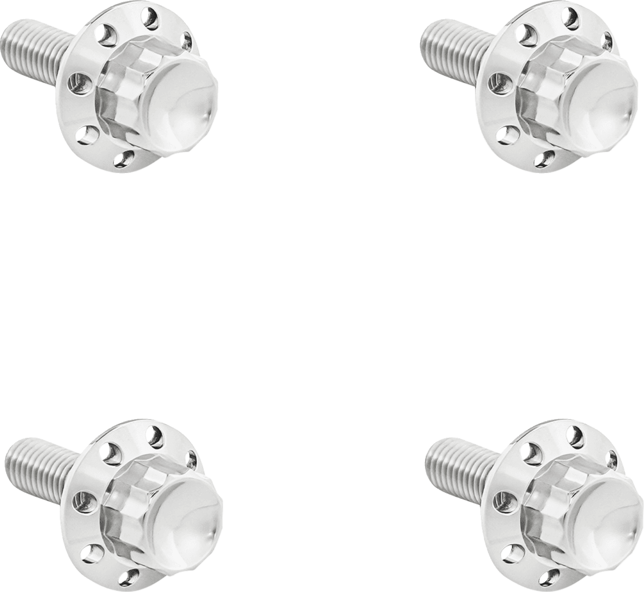 ARLEN NESS 2401-1784 Bolt Kit - Windshield - Titanium - 12-Point - Polished