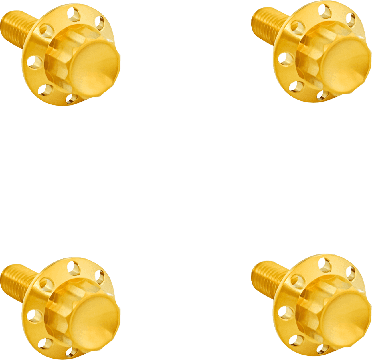 ARLEN NESS 2401-1786 Bolt Kit - Windshield - Titanium - 12-Point - Gold