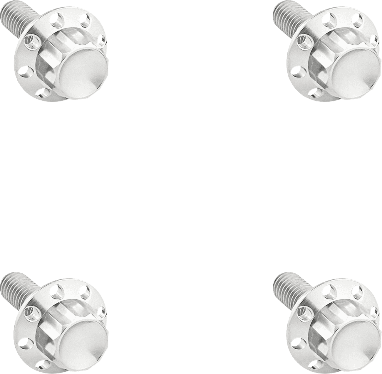 ARLEN NESS 2401-1787 Bolt Kit - Windshield - Titanium - 12-Point - Polished