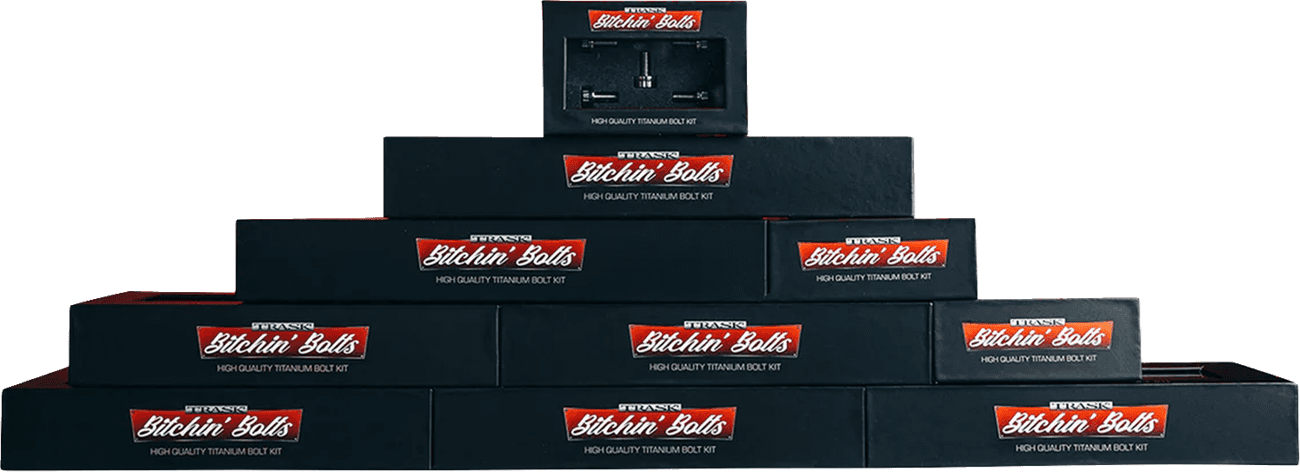TRASK 2401-1795 Bitchin' Bolts Hardware Kit - Titanium - M8 - Complete Driveline