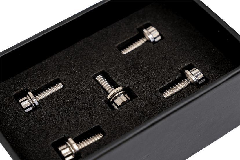 TRASK 2401-1796 Bitchin' Bolts Hardware Kit - Titanium - M8 - Derby Cover — image 4 of 5