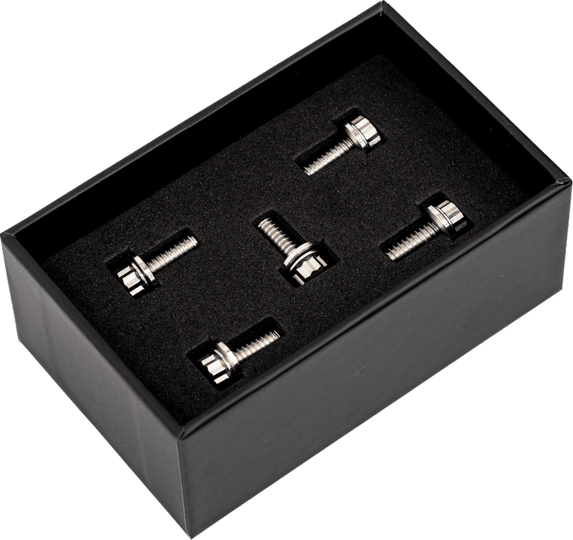 TRASK 2401-1796 Bitchin' Bolts Hardware Kit - Titanium - M8 - Derby Cover — image 2 of 5