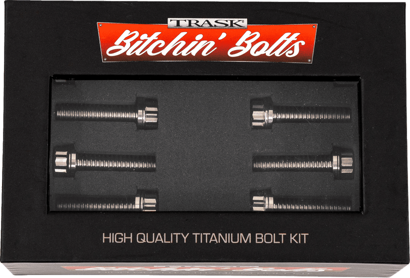 TRASK 2401-1797 Bitchin' Bolts Hardware Kit - Titanium - M8 - Lifter Block — image 5 of 5