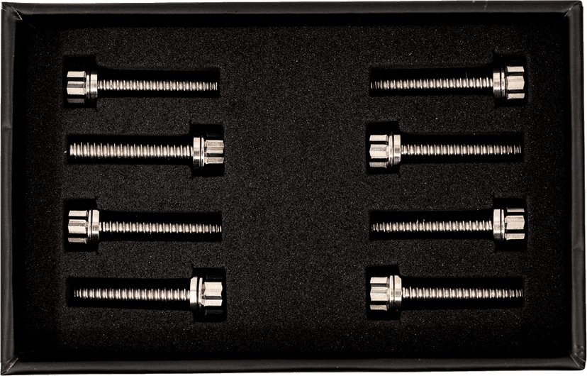 TRASK 2401-1797 Bitchin' Bolts Hardware Kit - Titanium - M8 - Lifter Block — image 3 of 5
