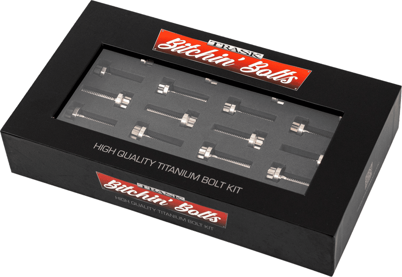 TRASK 2401-1799 Bitchin' Bolts Hardware Kit - Titanium - M8 - Rocker Box — image 1 of 3