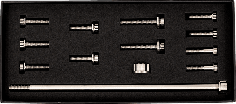 TRASK 2401-1801 Bitchin' Bolts Hardware Kit - Titanium - M8 - Motor Mount — image 5 of 5
