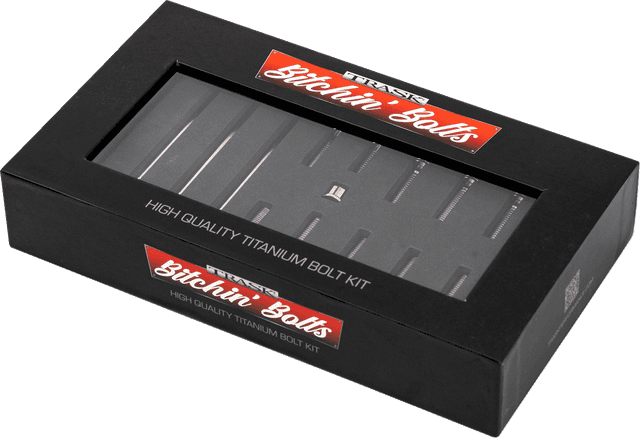 TRASK 2401-1803 Bitchin' Bolts Hardware Kit - Titanium - M8 - Primary Cover — image 1 of 3