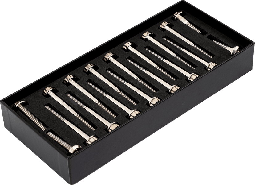 TRASK 2401-1804 Bitchin' Bolts Hardware Kit - Titanium - M8 - Crankcase — image 2 of 5