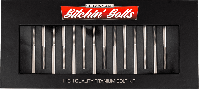 TRASK 2401-1804 Bitchin' Bolts Hardware Kit - Titanium - M8 - Crankcase — image 4 of 5