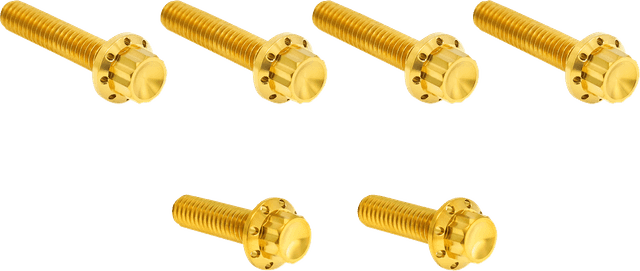 ARLEN NESS 2401-1814 Bolt Kit - Cable Clutch - Titanium - 12-Point - M8/Twin Cam - Gold