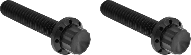 ARLEN NESS 2401-1816 Bolt Kit - Hydraulic Clutch - Titanium - 12-Point - M8/Twin Cam - Black