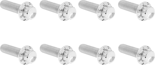 ARLEN NESS 2401-1818 Bolt Kit - Trap Door - Titanium - 12-Point - M8 - Polished