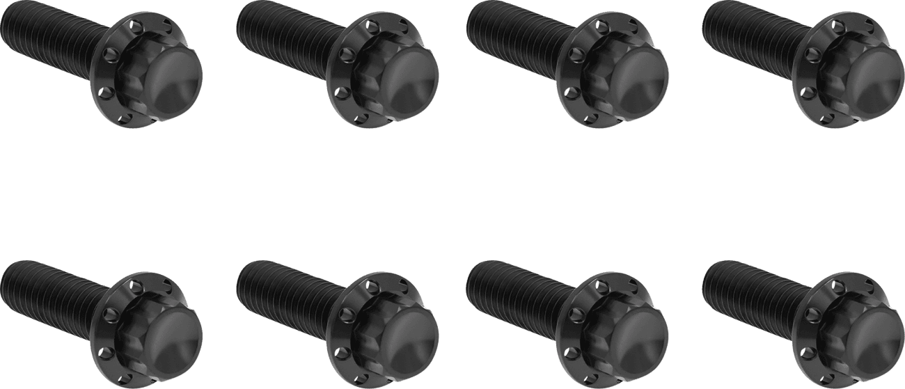 ARLEN NESS 2401-1819 Bolt Kit - Trap Door - Titanium - 12-Point - M8 - Black