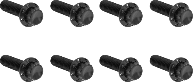 ARLEN NESS 2401-1819 Bolt Kit - Trap Door - Titanium - 12-Point - M8 - Black