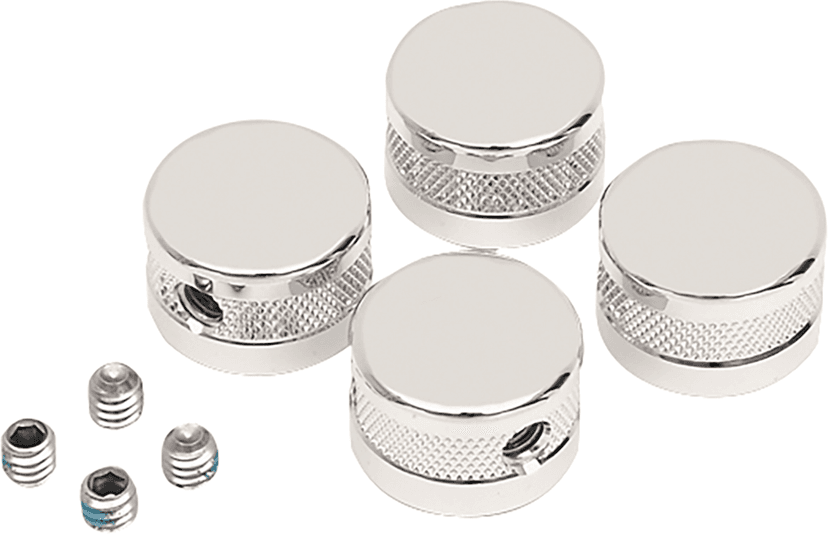 DRAG SPECIALTIES 2402-0083 Head Bolt Covers - Chrome - S&S Engines — image 1 of 2
