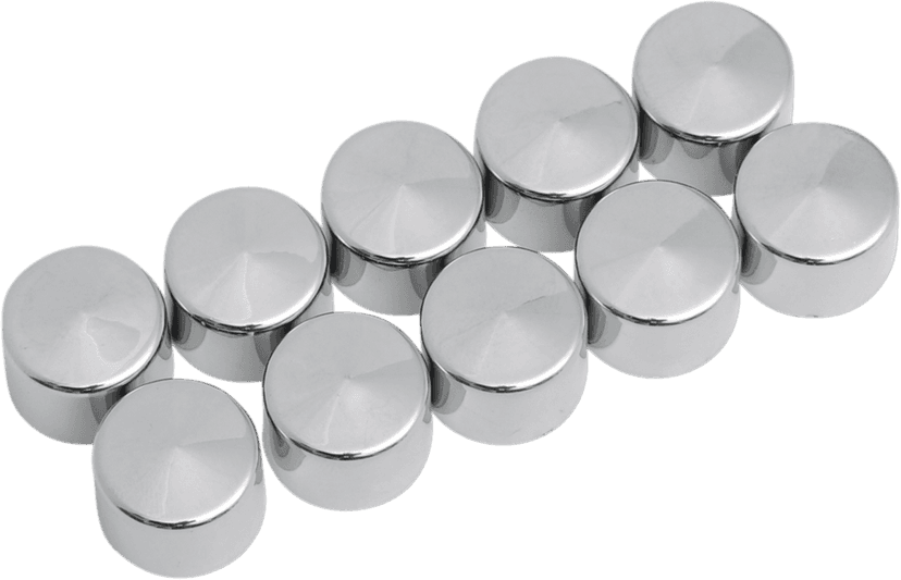DRAG SPECIALTIES 2402-0114 Bolt Covers - Allen/Socket - 5/16" - Chrome - 10 Pack
