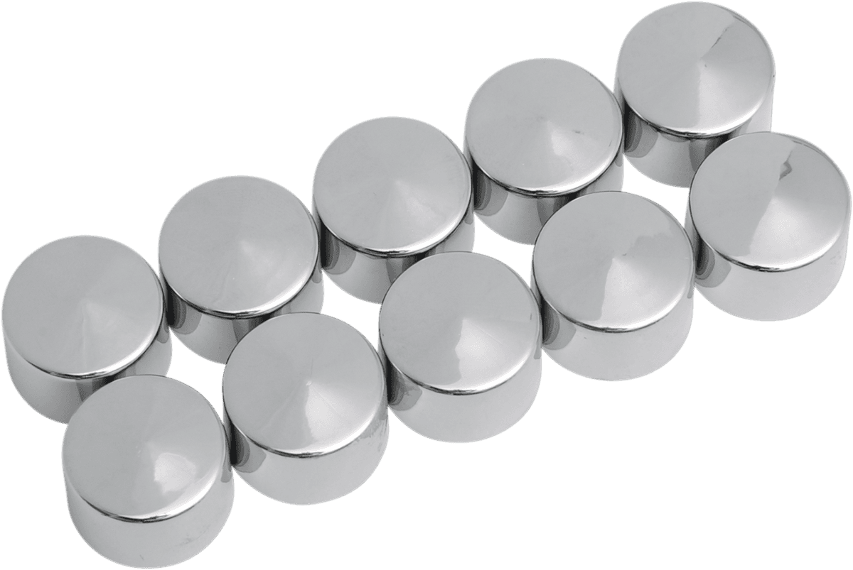 DRAG SPECIALTIES 2402-0115 Bolt Covers - Allen/Socket - 3/8" - Chrome - 10 Pack