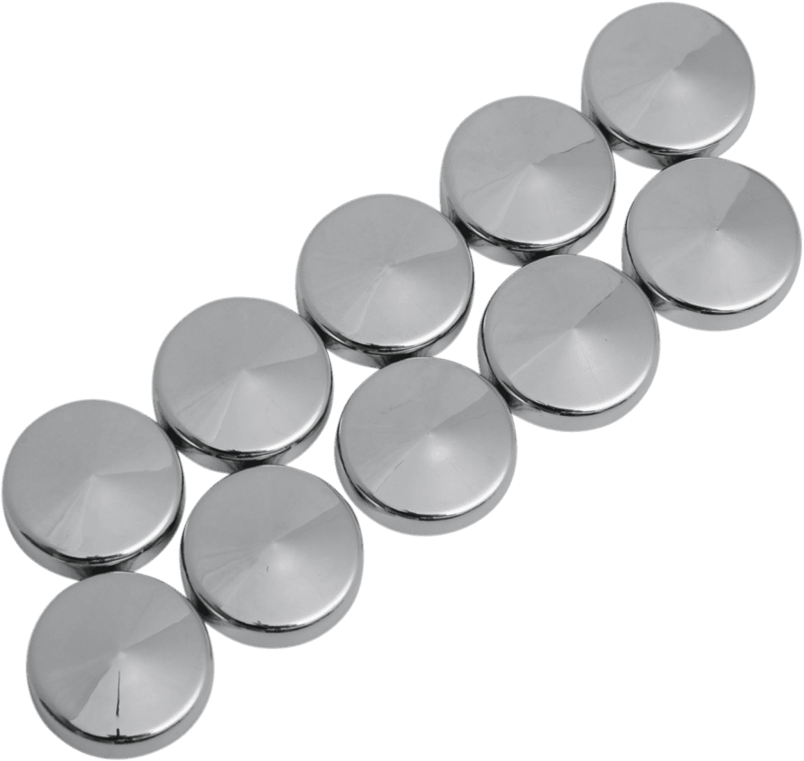 DRAG SPECIALTIES 2402-0126 Bolt Covers - Torx - 1/4" - Chrome - 10 Pack