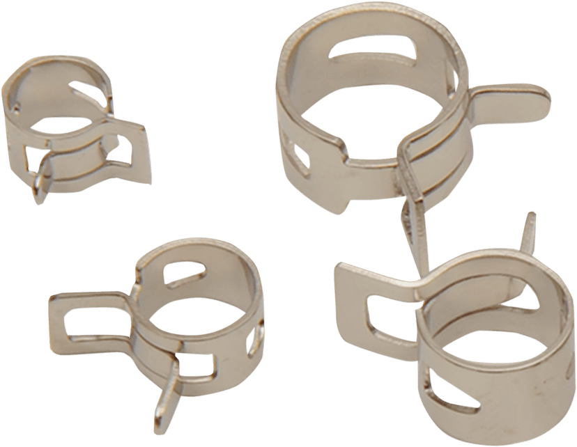DRAG SPECIALTIES 2402-0213 Spring Clamps - Multi Functional - Self Tensioning - 20-Pack
