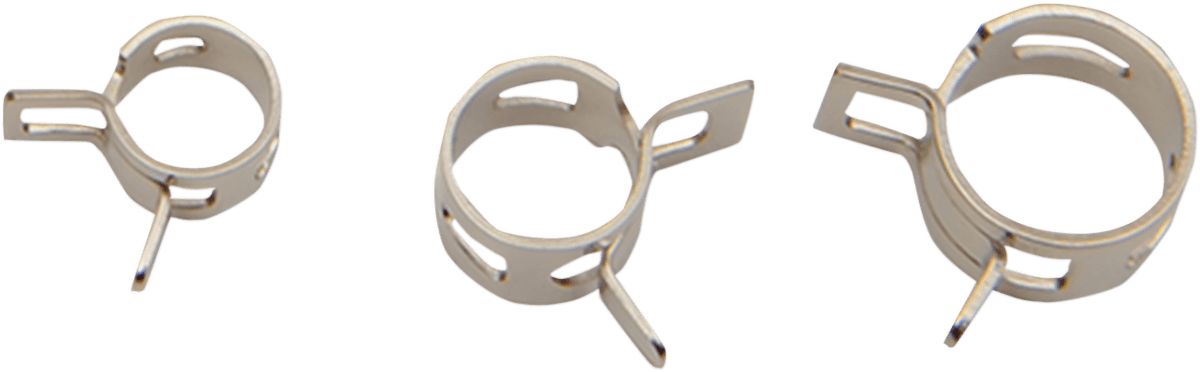 DRAG SPECIALTIES 2402-0214 Spring Clamps - Multi Functional - Self Tensioning - 100-Pack