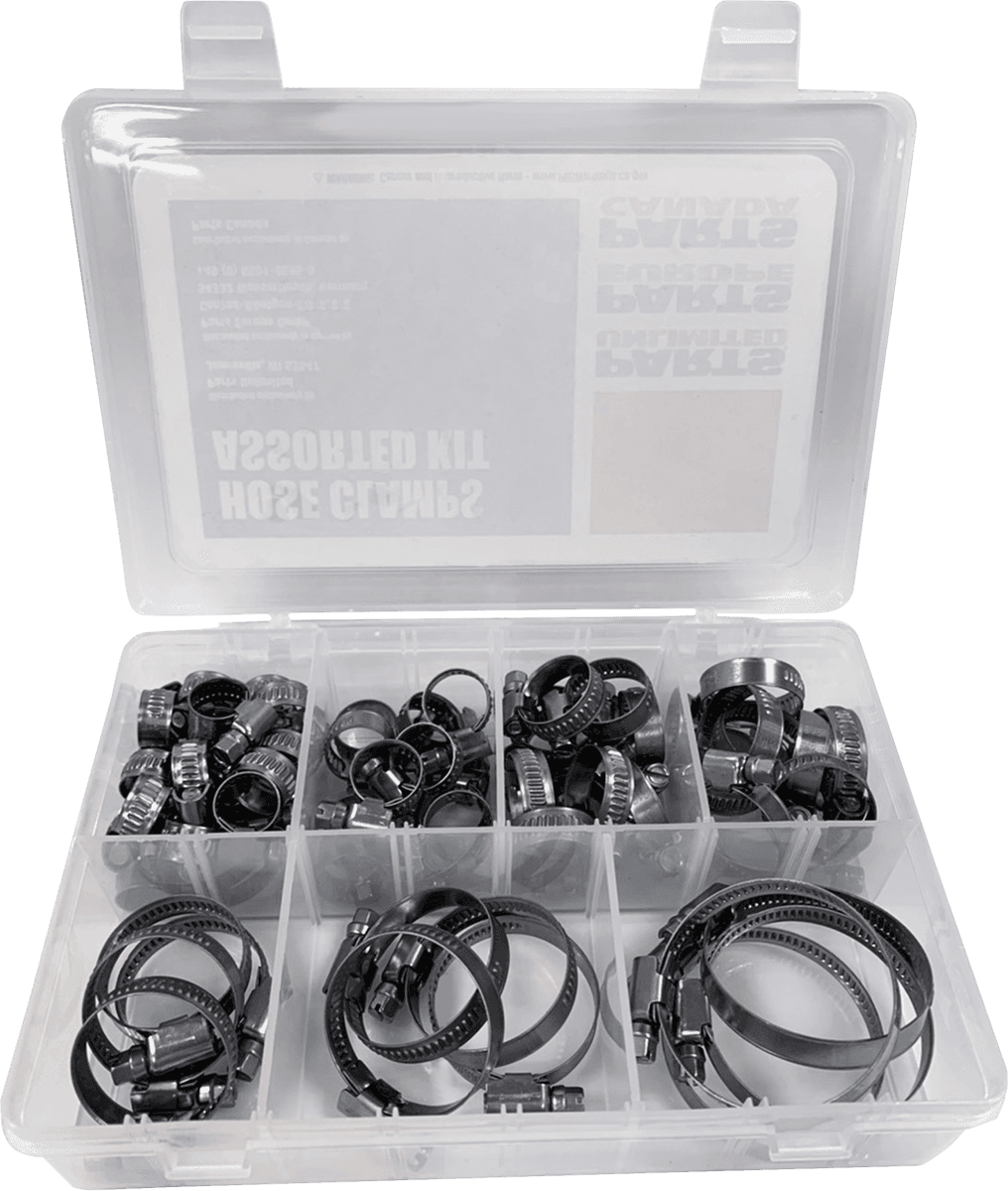 PARTS UNLIMITED 2402-0279 Assortment Kit - Hose Clamp - 60-Pieces