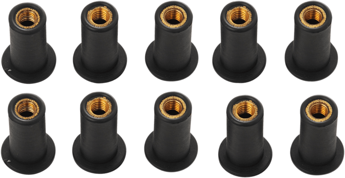 DRAG SPECIALTIES 2404-0545 Nuts - Well - #10-32 - 10-Pack
