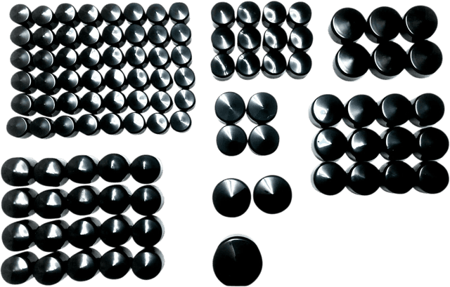 DRAG SPECIALTIES 2404-0983 Bolt Cover Kit - Deluxe/Engine - Black - Softail/Touring/Trike