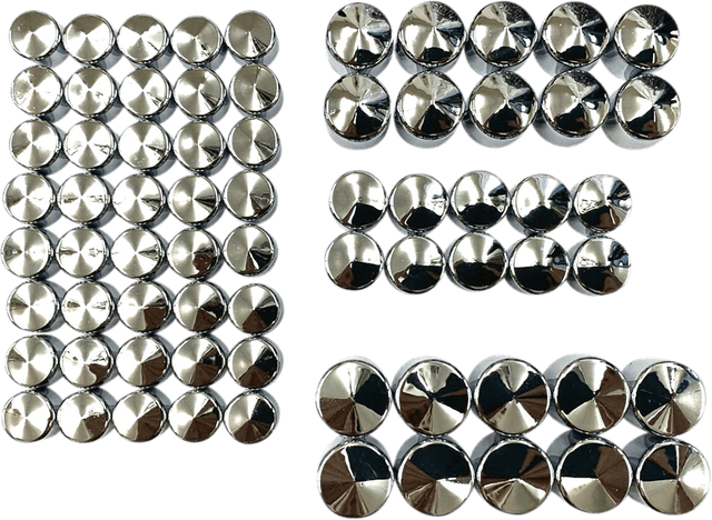 DRAG SPECIALTIES 2404-0984 Bolt Cover Kit - Engine - Chrome - M8