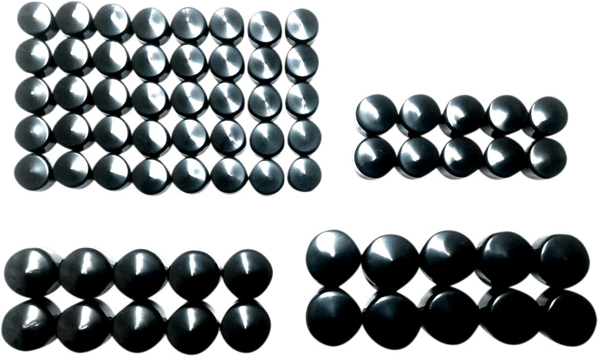 DRAG SPECIALTIES 2404-0985 Bolt Cover Kit - Engine - Black - M8