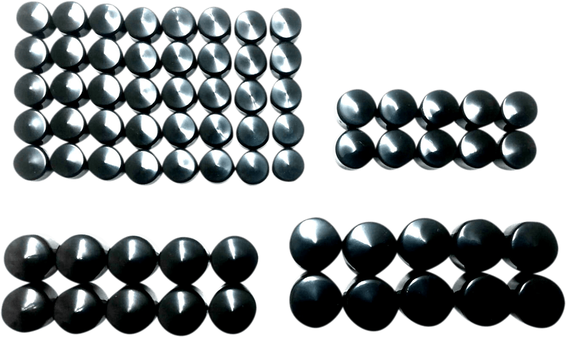 DRAG SPECIALTIES 2404-0985 Bolt Cover Kit - Engine - Black - M8
