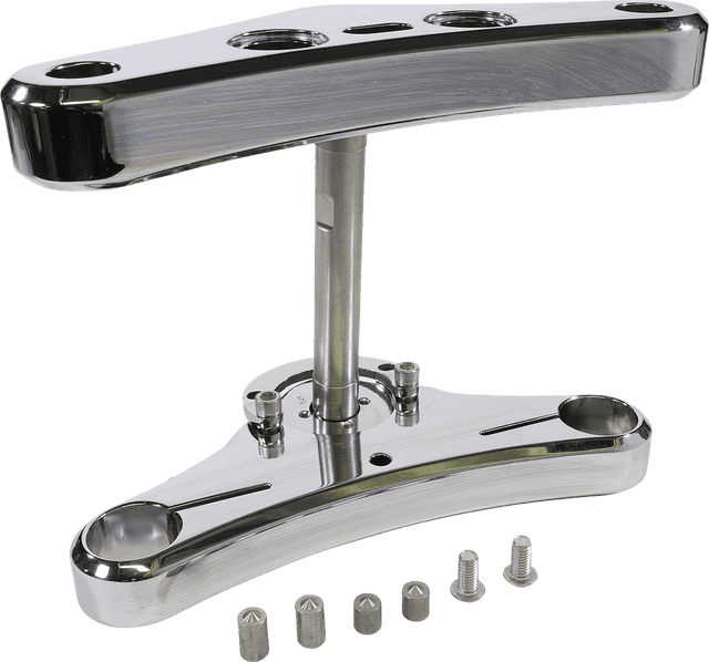 ACCUTRONIX 2406-5415 Triple Tree - 41 mm - Chrome - Raked 5° - Elite Smooth — image 1 of 3