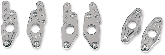ACCUTRONIX 2406-8768 Swingarm Pivot Blocks - Chrome - Ball-Milled — image 2 of 2