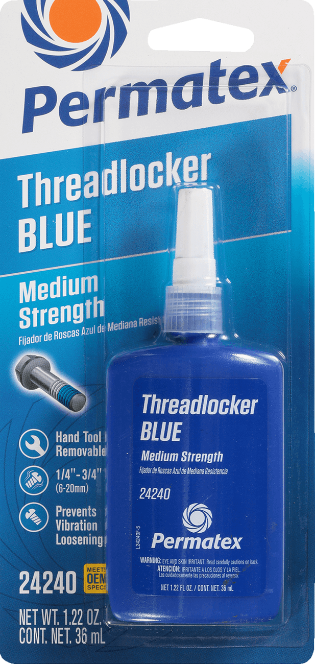 PERMATEX 24240 242 Threadlocker - Blue - 1.22 US fl oz.