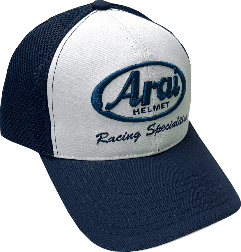 ARAI HELMETS 2501-4106 Arai Mesh Hat - White/Navy - One Size