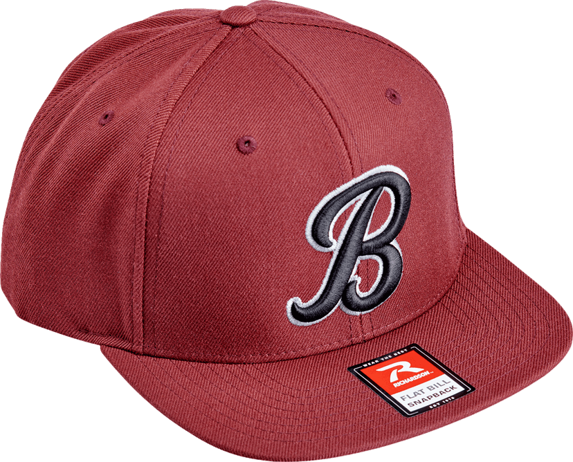 BILTWELL 2501-4329 Script B Hat - Maroon — image 3 of 5