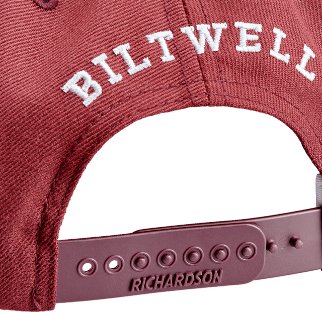 BILTWELL 2501-4329 Script B Hat - Maroon — image 2 of 5