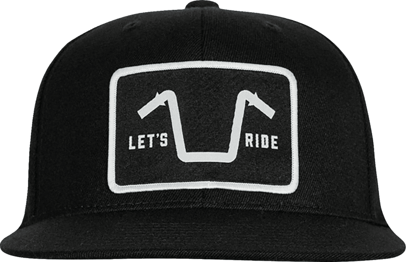 AMERICAN BIKER 2501-4381 Handlebar Society Flexfit® Flatbrim Hat - Black - Small/Medium — image 2 of 3