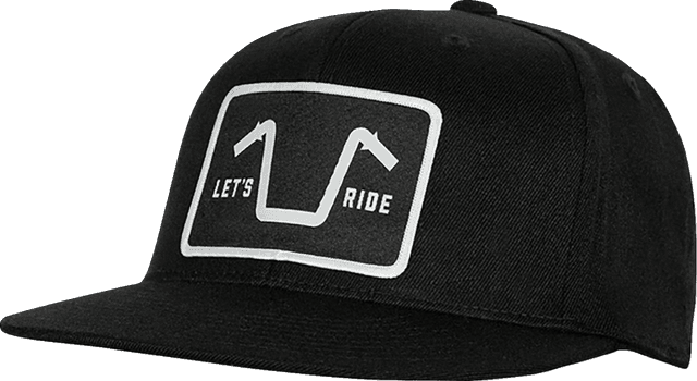 AMERICAN BIKER 2501-4382 Handlebar Society Flexfit® Flatbrim Hat - Black - Large/XL — image 1 of 3