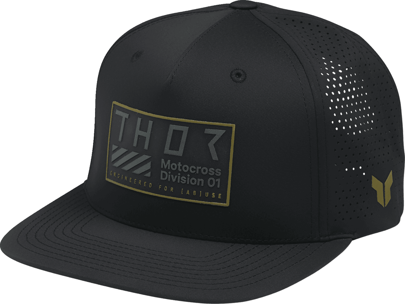 THOR 2501-4455 Stamp Hat - Black