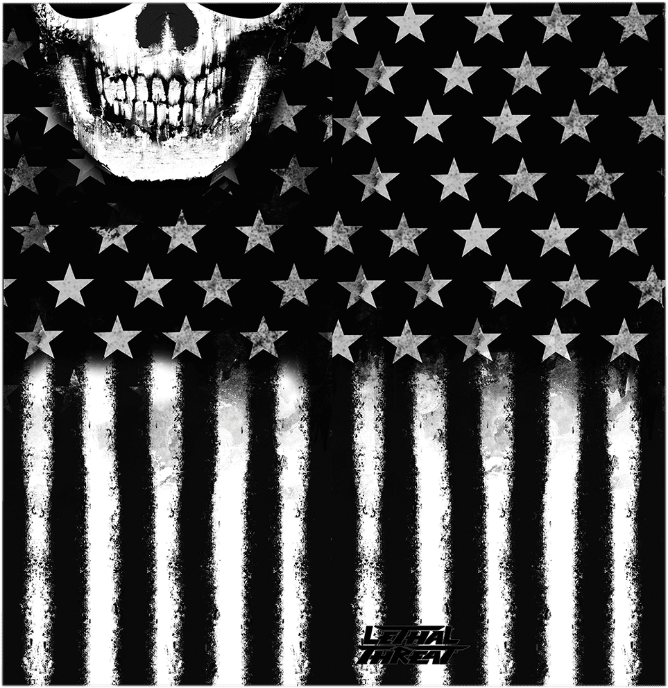 LETHAL THREAT 2502-0162 Neck Scarf - America Skull
